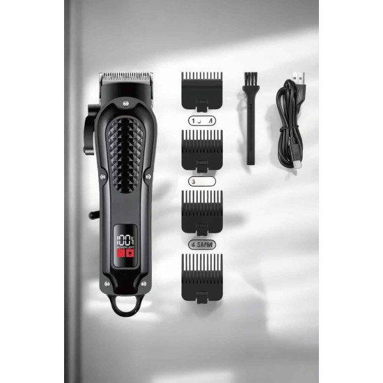 Sıfır Tıraş Makinesi Dijital Göstergeli Paslanmaz Çelik Bıçaklı Taşınabilir