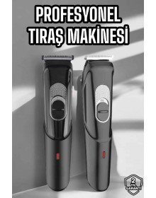 Saç Sakal Vücut Şarjlı Kablosuz Tıraş Makinesi Profesyonel Paslanmaz Çelik