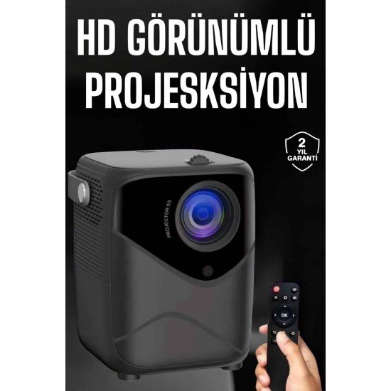 Yüksek HD Görünümlü Taşınabilir Projeksiyon Cihazı Yüksek HD Görünümlü Taşınabilir Projeksiyon Cihazı