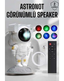 Astronot Görünümlü Projeksiyon Speaker Taşınabilir