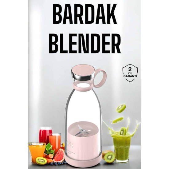 Bardak Blender Smoothie Meyve Sıkacağı Şarjlı Cam Taşınabilir Bardak Blender Smoothie Meyve Sıkacağı Şarjlı Cam Taşınabilir
