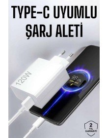Type-C 120W Şarj Aleti Hızlı Şarj Turbo