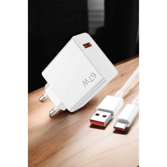 Şarj Aleti Turbo Hızlı 67W Type-C Hızlı Şarj Şarj Aleti Turbo Hızlı 67W Type-C Hızlı Şarj