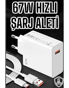 67W Şarj Aleti Turbo Hızlı Type-C Şarj
