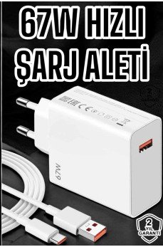 67W Şarj Aleti Turbo Hızlı Type-C Şarj