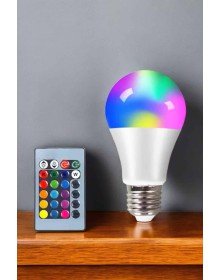 Renk Değiştirebilen RGB Işıklı Led Ampul A+Enerji 15 Watt Led Işık