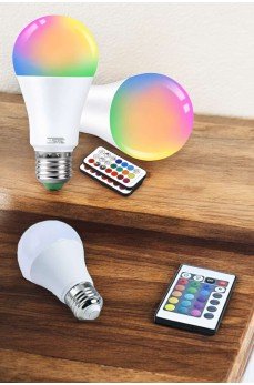 RGB Led Lamba Led Işık Ampul Renk Değiştirebilen 100 Watt