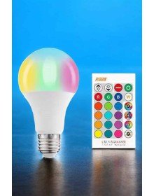 Led Ampul Enerji Dostu RGB Işıklı 100W Led Işık