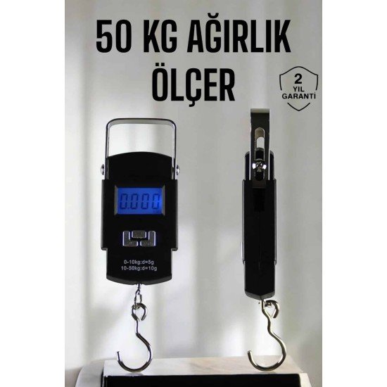 Ağırlık Ölçer 50 Kg El Terazisi El Kantarı Pilli Led Ekran Ağırlık Ölçer 50 Kg El Terazisi El Kantarı Pilli Led Ekran