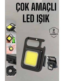 Kamp Işığı Çok Fonksiyonlu Taşınabilir Anahtarlık Kapak Açma Manyetik Özelliği