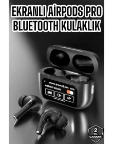 Yeni Nesil Bluetooth Kulaklık Ekranlı Yüksek Ses Kaliteli Uzun Şarj Süreli