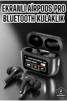 Yeni Nesil Bluetooth Kulaklık Ekranlı Yüksek Ses Kaliteli Uzun Şarj Süreli