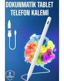 Tablet Kalemi iOS Android Windows Uyumlu Yedek Uçlu Universal Çizim Kalemi