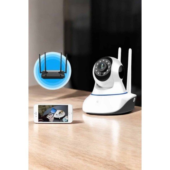 Ev Kamerası Wifi Kamerası Video Kayıt Çift Yönlü Hareket Sensörü Bebek