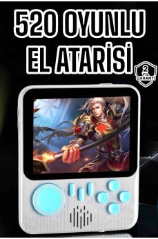 Mini Atari El Atarisi 3.5 inç Ekran Çift Konsol 666 Adet Retro Oyun Gameboy El Atarisi