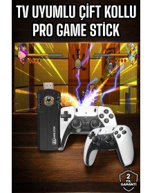 8K Android TV Gme Stick Video Oyun Konsolu Aile Retro 35000 Oyunlu Çift Kollu