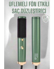 Üflemeli Fön Tarak Düzleştirici Seramik Kaplama Elektriklenme Karşıtı