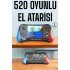 Retro 500 Oyunlu Nostaljik Oyunlu El Atari Gamebox Oyun Konsolu Çift Destekli