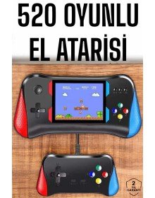Gamepad Joystick 500 Oyunlu Retro Oyun Konsolu Tv Bağlantı Özellikli 2 Kişilik Destekli