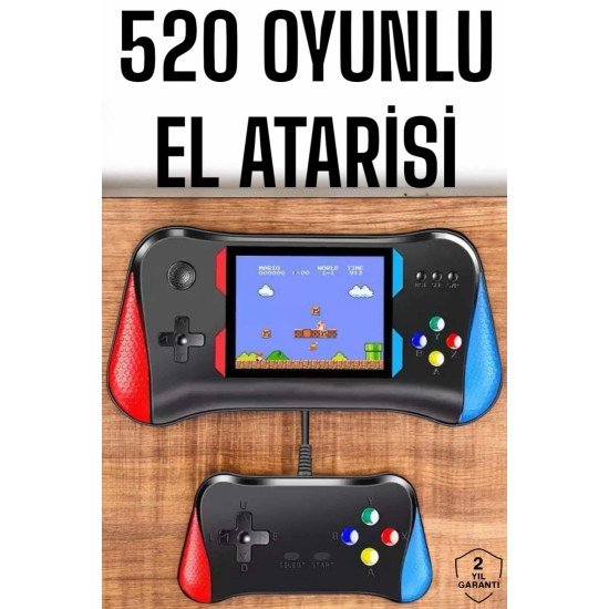 Gamepad Joystick 500 Oyunlu Retro Oyun Konsolu Tv Bağlantı Özellikli 2 Kişilik Destekli Gamepad Joystick 500 Oyunlu Retro Oyun Konsolu Tv Bağlantı Özellikli 2 Kişilik Destekli