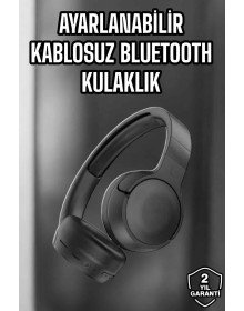 Kulak Üstü Kablosuz Bluetooth Kulaklık Gürültü Önleyici Uzun Şarj Süreli