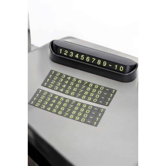 Araba Park Numaratörü Araç İçi Numaralık Değiştirilebilir Çevirmeli Mini