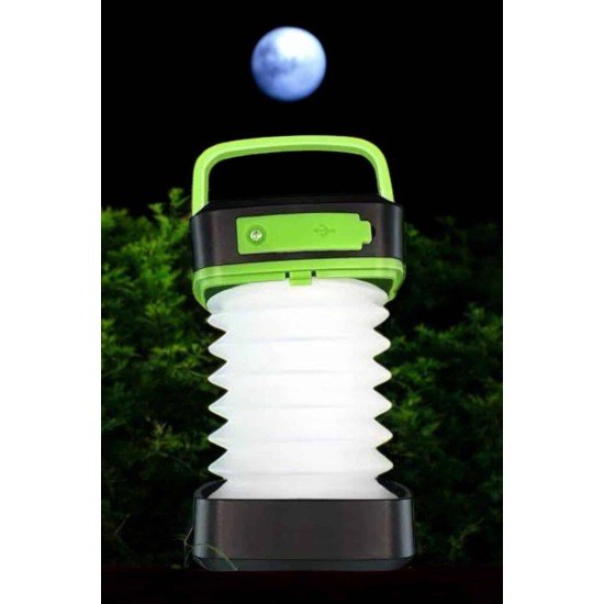 Led Lamba Kamp Lambası Hafif Taşınabilir Şarj Süreli Akordeon El Fenerli