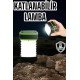 Katlanabilir Kamp Lambası Solar Fener Görünümlü 3 Kademeli Şarjlı