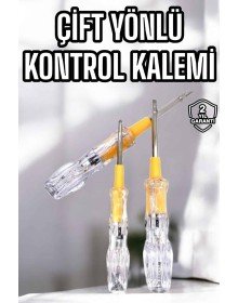 Çift Taraflı Elektrik Kontrol Kalemi Şeffaf Tornavida