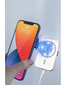 araç uyumlu Kablosuz 15W Taşınabilir Şarj Aleti Çift Kablo