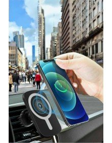 İOS Uyumlu Manyetik Tasarım Magsafe İphone 12/13/14/15 araç şarjı