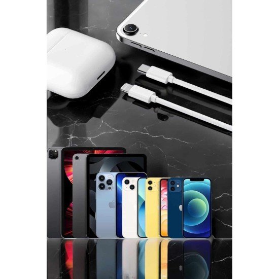 Iphone Uyumlu İOS Uyumlu Lightning Hızlı Şarj Tye C Lightning Şarj Kablosu