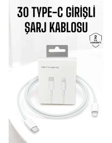 Iphone Uyumlu İOS Uyumlu Lightning Hızlı Şarj Tye C Lightning Şarj Kablosu