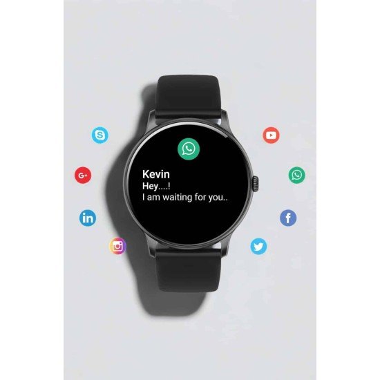 Akıllı Saat Çok Fonksiyonlu Sesli Görüşme NFC Uyumlu Amoled Ekran