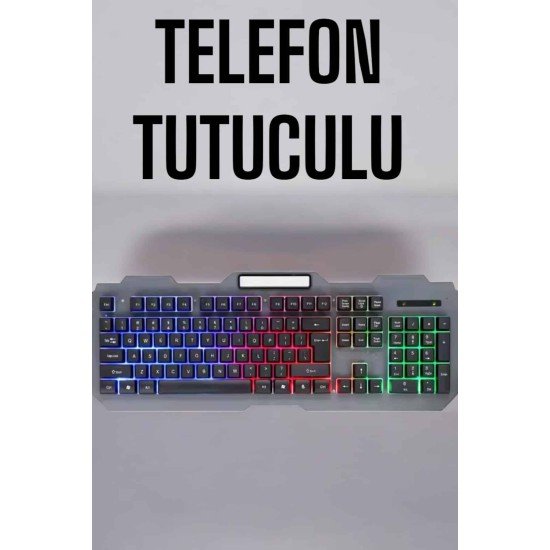Q Klavye RGB Işıklı Klavye Ve Mouse Seti Kablolu Mouse Hediyeliş Q Klavye RGB Işıklı Klavye Ve Mouse Seti Kablolu Mouse Hediyeliş