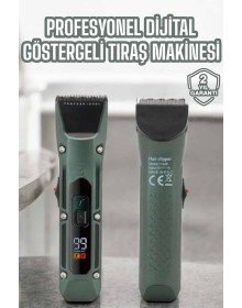 Tıraş Makinesi Dijital Göstergeli Turbo Motor Paslanmaz Çelik
