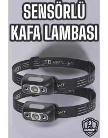 Kafa Lambası Kamp Lambası Led Işık Şarjlı Ayarlanabilir