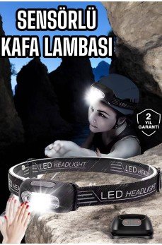 Kamp Lambası Led Işık Kafa Lambası Balıkçı Lambası Ayarlanabilir