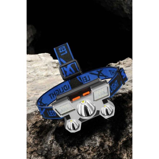 Kafa Lambası Hafif ve Esnek Çift Anahtarlı Far Led Işık Kafa Lambası Hafif ve Esnek Çift Anahtarlı Far Led Işık