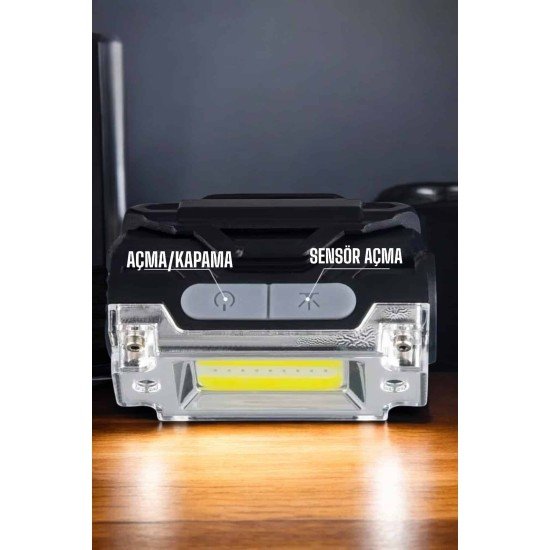 Kafa Lambası Kamp Feneri Balıkçı Feneri Başlıklı Suya Dayanıklı