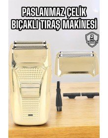 Tıraş Makinesi Paslanmaz Çelik Şarjlı Taşınabilir