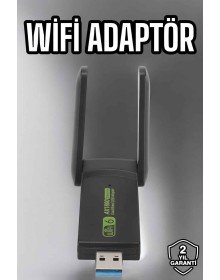 Wifi Adaptör Çift Bantlı Kablosuz Wifi Adaptörü