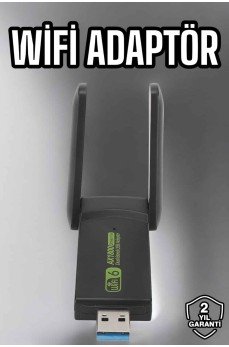 Wifi Adaptör Çift Bantlı Kablosuz Wifi Adaptörü