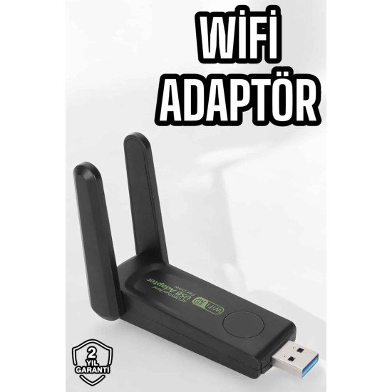 Dual Band Wifi Alıcı Adaptör USB 3.0 Destekli
