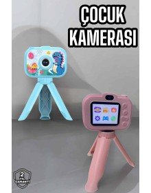 Ayaklı Mini Fotoğraf Makinesi Çocuk Için Eğitici Video Kamera