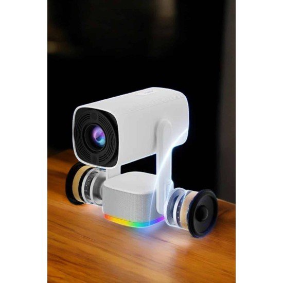 Şarjlı Projeksiyon Oyun Sinema Projektörü 4K HD Görüntü Kaliteli Şarjlı Projeksiyon Oyun Sinema Projektörü 4K HD Görüntü Kaliteli