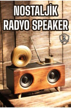 Nostaljik Görünümlü Bluetooth Bağlantılı Speaker