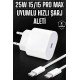 Güç Adaptörü ve Kablosu Şarj Aleti 15/15 Pro Max Uyumlu Hızlı Şarj