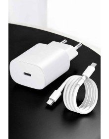 Şarj Aleti İOS 15/15 Pro Max Uyumlu Şarj Adaptörü ve Kablosu