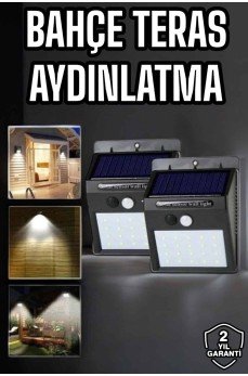 Solar Lamba Giriş, Bahçe Yol Avlu Hareket Sensörlü Led Parlak Gece Su Geçirmez